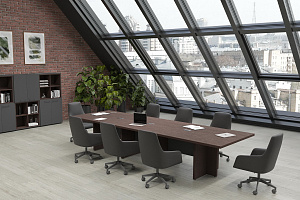 Кабинет руководителя КОРТЕЗ Дуб Венге / Графит фото