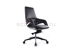 Кресло руководителя RV Design AURA-M FK005-B Чёрная кожа фото