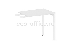 Приставной элемент на П-образном м/к METAL SYSTEM QUATTRO 5x5 50БП.ПР-2 Белый / Белый металл фото