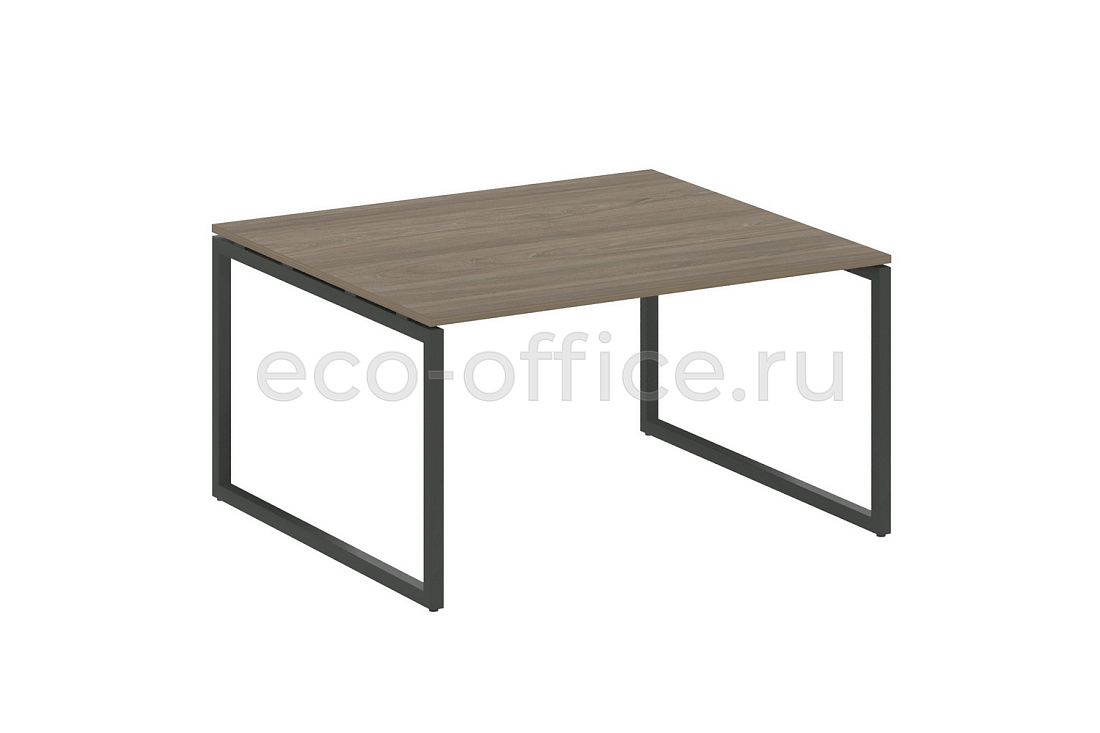Стол переговорный (1 столешница) METAL SYSTEM QUATTRO 4x4 40БО.ПРГ-1.3 Вяз Благородный / Антрацит металл   стоимость