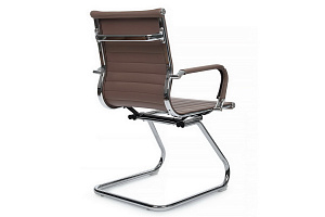 Конференц-кресло RV Chair HUGO 6002-3E Коричневая экокожа фото