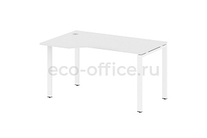 Стол криволинейный левый METAL SYSTEM STYLE БП.СА-2 (L) Белый / Белый металл фото