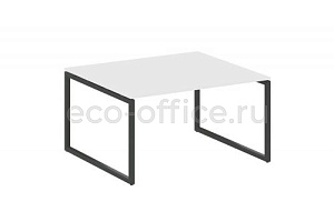 Стол переговорный (1 столешница) METAL SYSTEM QUATTRO 4x4 40БО.ПРГ-1.3 Белый / Антрацит металл фото