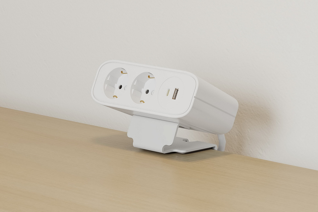 розеточный блок teconik ome021p-wh белый фото