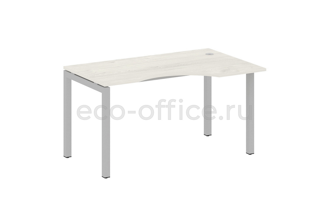 Стол криволинейный правый METAL SYSTEM QUATTRO 5x5 50БП.СА-2 Пр Дуб Наварра / Серый металл купить в Москве
