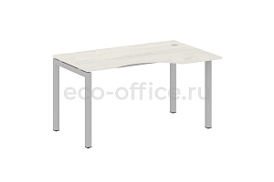 Стол криволинейный правый METAL SYSTEM QUATTRO 5x5 50БП.СА-2 Пр Дуб Наварра / Серый металл фото