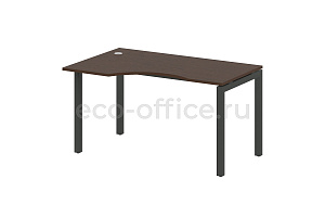 Стол криволинейный левый METAL SYSTEM QUATTRO 5x5 50БП.СА-2 Л Венге Цаво / Антрацит металл фото