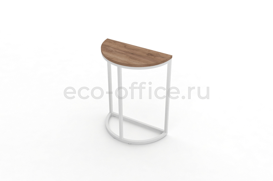 Стол журнальный SLICE-650 Дуб Табак / Белый металл  стоимость