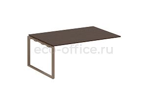 Проходной наборный элемент переговорного стола METAL SYSTEM STYLE БО.ППРГ-5 Венге Цаво / Мокко металл фото