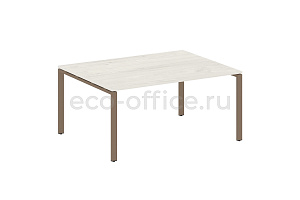 Стол переговорный (1 столешница) METAL SYSTEM STYLE БП.ПРГ-1.4 Дуб Наварра / Мокко металл фото