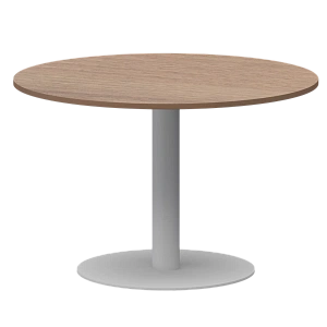 Стол круглый Protech АМ-Д120 Орех/Белый фото