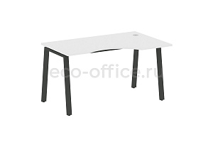 Стол криволинейный правый METAL SYSTEM STYLE БА.СА-2 (R) Белый / Антрацит металл фото