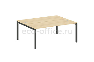 Рабочая станция METAL SYSTEM QUATTRO 5x5 50БП.РАС-СП-2.5 Акация Лорка / Антрацит металл фото