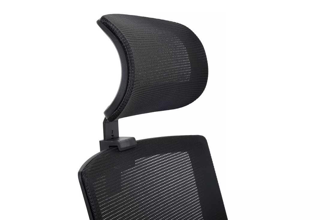 кресло rv chair mint p1029hbe чёрная сетка / чёрная ткань фото