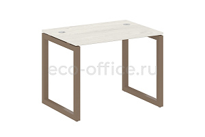 Стол письменный METAL SYSTEM QUATTRO 5x5 50БО.СП-1 Дуб Наварра / Мокко металл фото