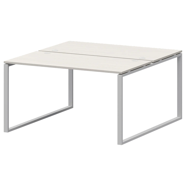 бенч двойной на 2 рабочих места protech амб.о-005.60 ясень шимо/белый фото