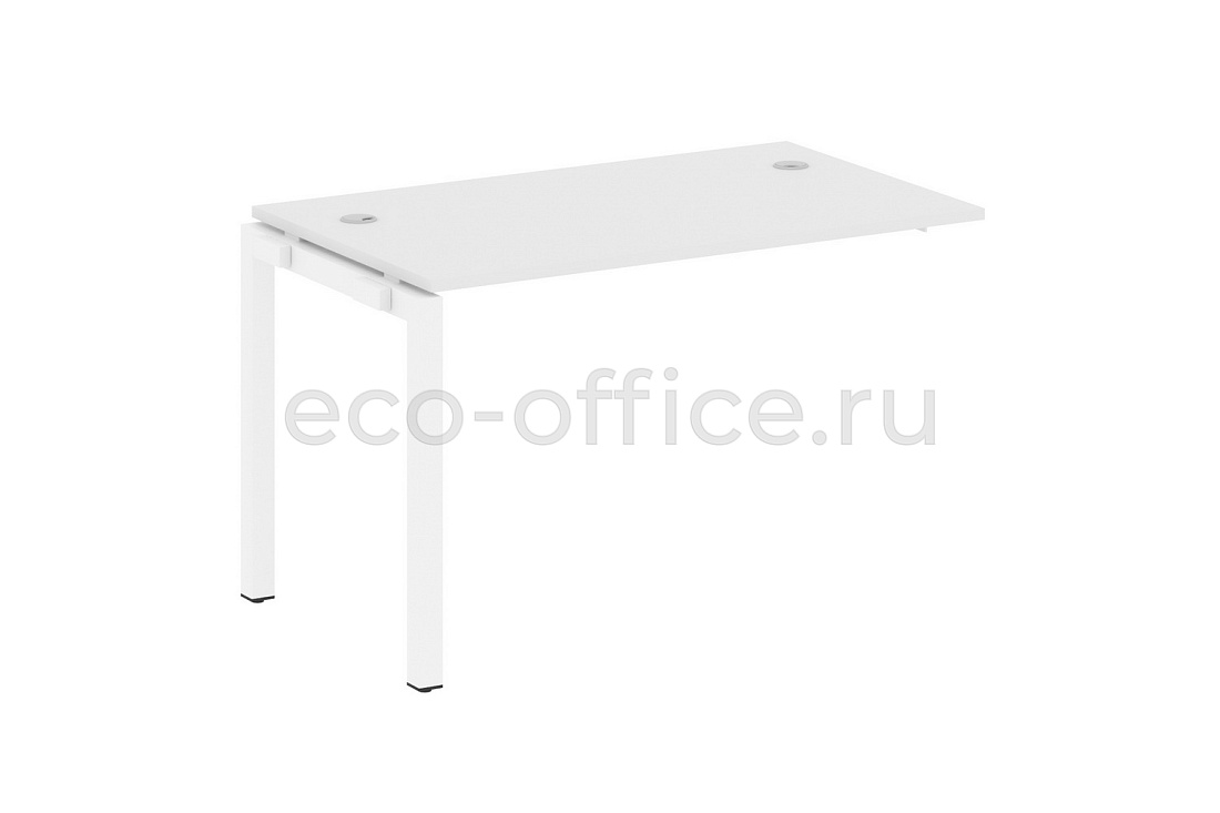 Проходной наборный элемент METAL SYSTEM QUATTRO 5x5 50БП.ПРС-СП-1.2 Белый / Белый металл купить в Москве