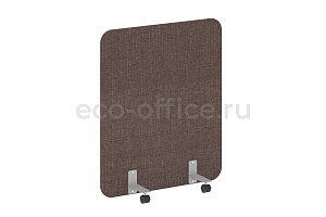 Перегородка на металлических опорах, на роликах R-LINE SOFT AP.R-100-120 Рогожка Romeo 01 / Серый металл фото
