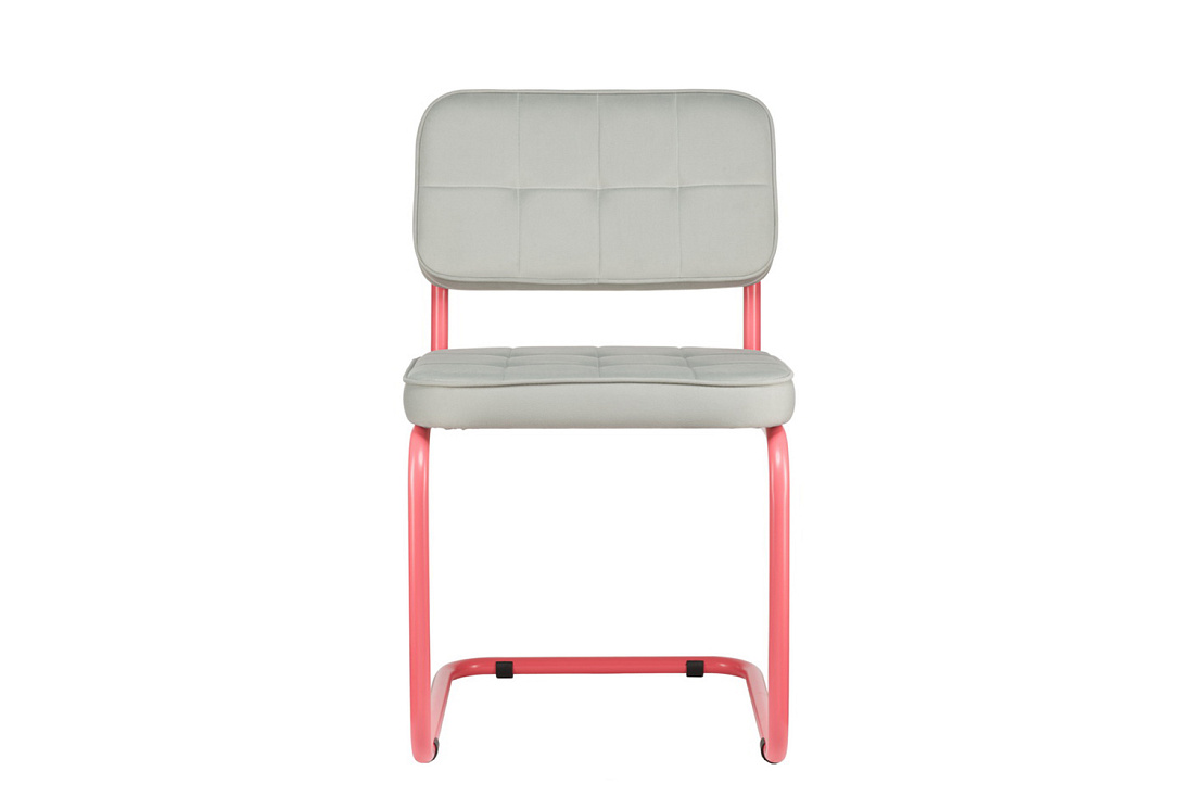 комплект конференц-кресел eco-chair colombo comfort clm-05 серый велюр / винтажная роза металл фото