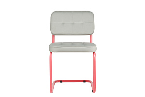 Конференц-кресло ECO-CHAIR COLOMBO Comfort CLM-05 Серый велюр / Винтажная роза металл фото