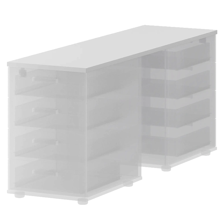 топ единый для двух приставных тумб protech смт-4т25-15 белый фото