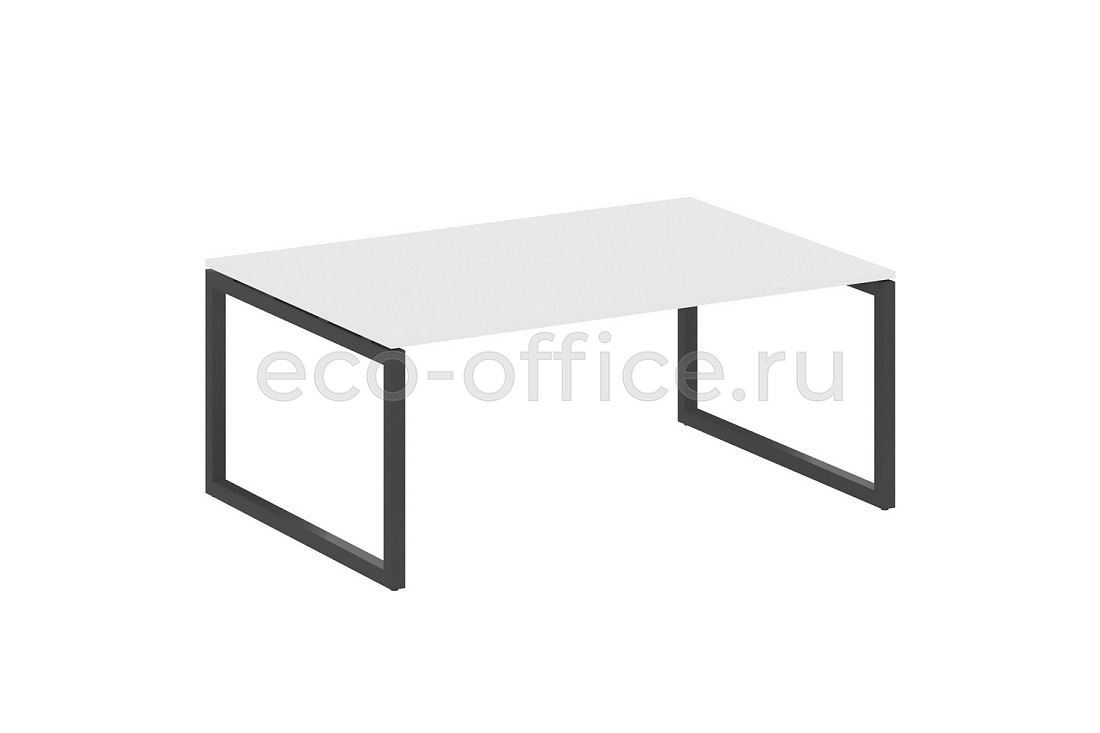 Стол переговорный (1 столешница) METAL SYSTEM QUATTRO 5x5 50БО.ПРГ-1.5 Белый / Антрацит металл  стоимость