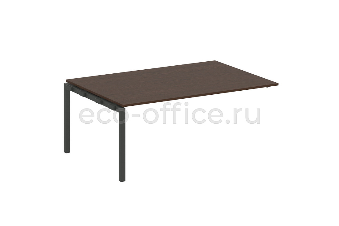 Проходной наборный элемент переговорного стола METAL SYSTEM QUATTRO 5x5 50БП.ППРГ-5 Венге Цаво / Антрацит металл  стоимость