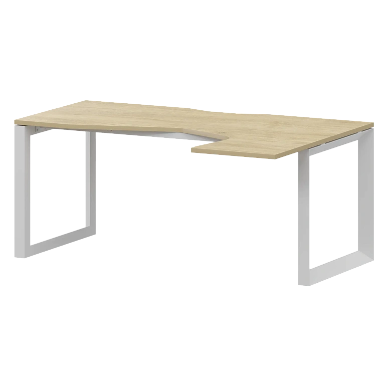 стол эргономичный правый на металлокаркасе protech нтмп.о-060.пр баттл рок/белый фото