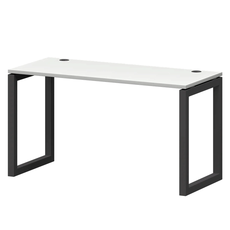 стол на металлокаркасе protech смс25-о-18к.60.пр50 белый/антрацит фото