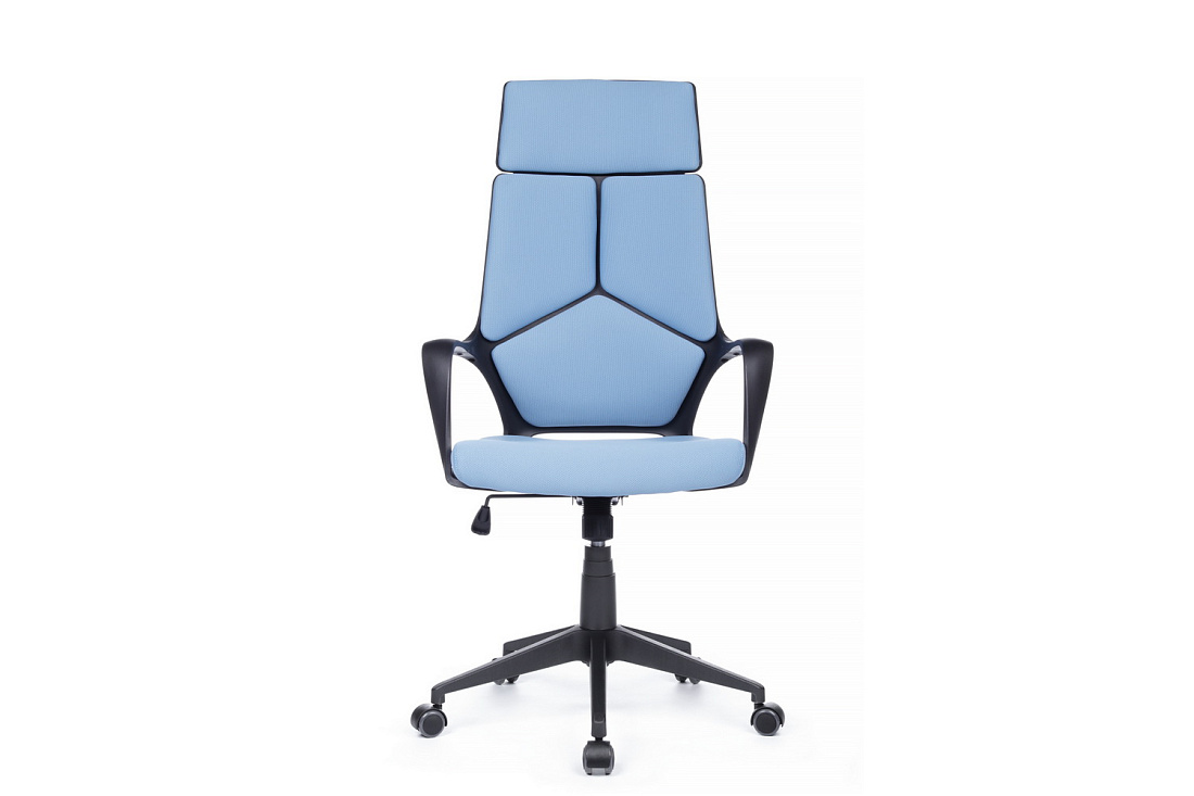 Кресло офисное RV Chair IQ RV 8989 Чёрный пластик / Синяя ткань  стоимость