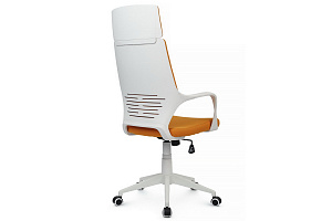Кресло RV Chair IQ RV 8989 Белый пластик / Оранжевая ткань фото