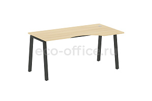 Стол криволинейный правый METAL SYSTEM STYLE БА.СА-1 (R) Акация Лорка / Антрацит металл фото