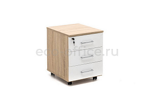 Тумба подкатная TOUR Basic 80T004 Дуб Калифорнийский / Белый фото