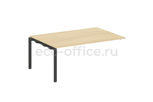 Проходной наборный элемент переговорного стола METAL SYSTEM STYLE БП.ППРГ-5 Акация Лорка / Антрацит металл фото