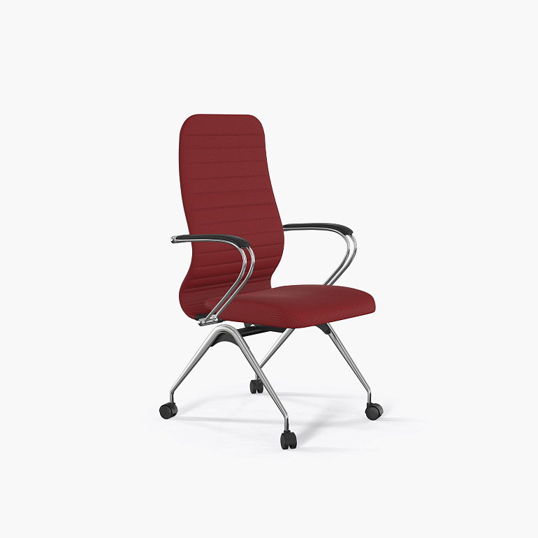 офисный стул sit 8 b2-10k - umf(x1) /uh02/wh00/k3cl(f53.w01) (красный) фото