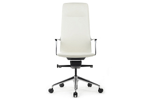 Кресло руководителя RV Design PLAZA FK004-A13 Белая кожа фото