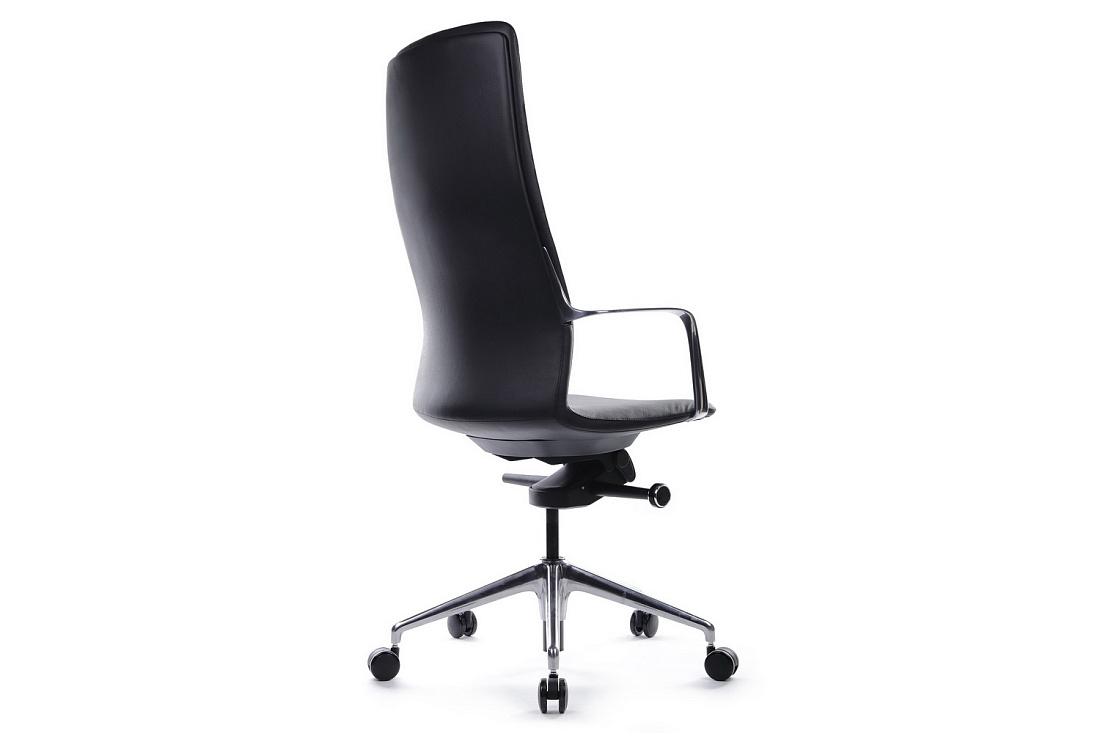 Кресло руководителя RV Design PLAZA FK004-A13 Чёрная кожа  стоимость