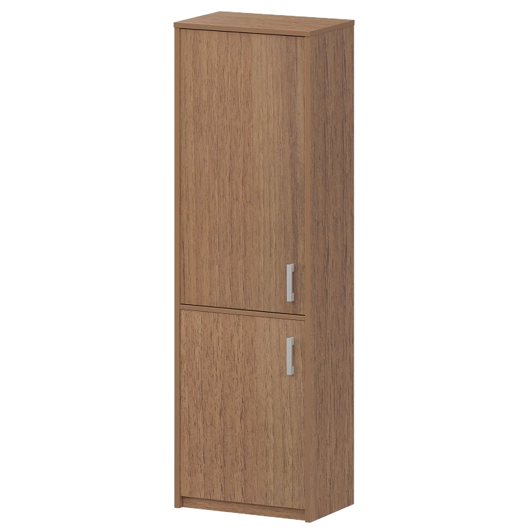 шкаф комбинированный узкий закрытый protech а-321/а-621 орех фото