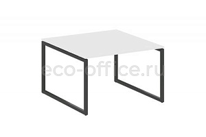 Стол переговорный (1 столешница) METAL SYSTEM QUATTRO 4x4 40БО.ПРГ-1.2 Белый / Антрацит металл фото