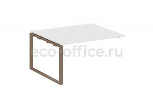 Проходной наборный элемент переговорного стола METAL SYSTEM STYLE БО.ППРГ-3 Белый / Мокко металл фото