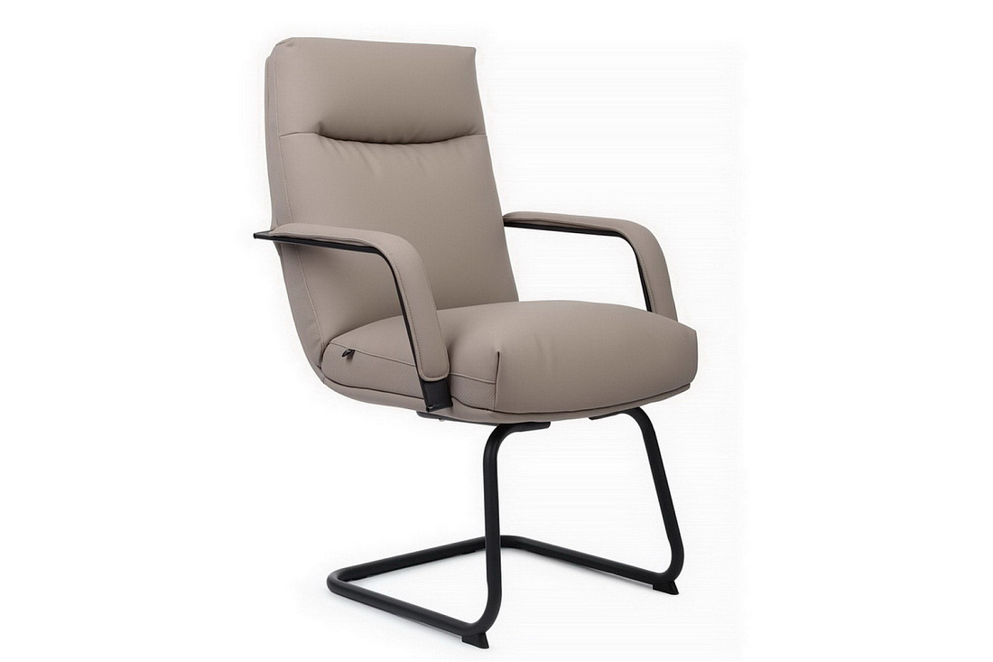 конференц-кресло rv chair otto cv-p001bs бежевая экокожа фото