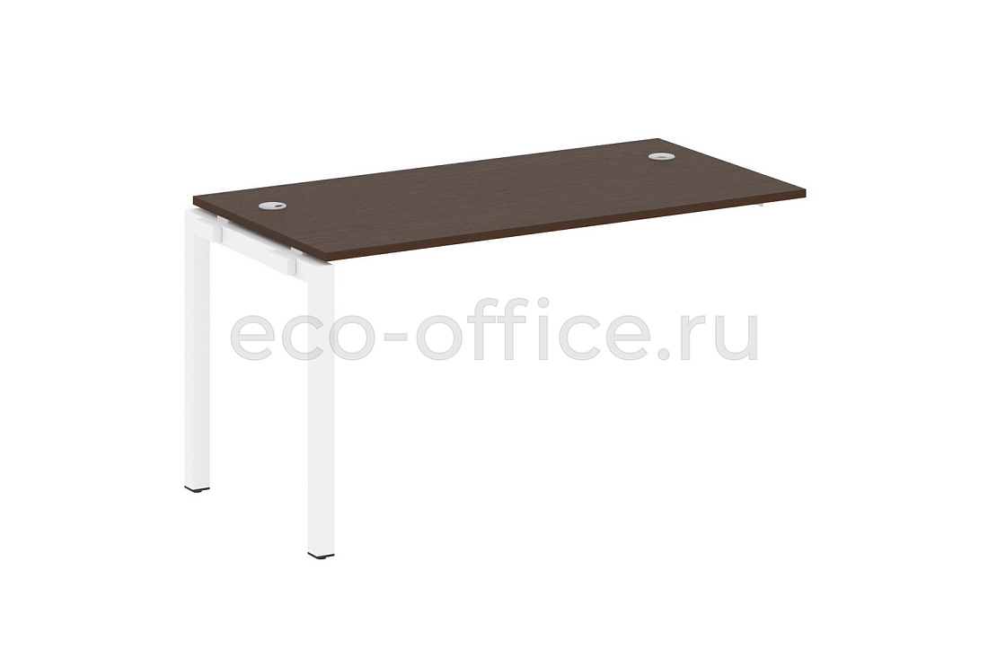 Проходной наборный элемент METAL SYSTEM QUATTRO 5x5 50БП.ПРС-СП-1.3 Венге Цаво / Белый металл купить в Москве