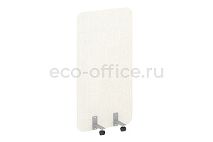 Перегородка на металлических опорах, на роликах R-LINE SOFT AP.R-80-150 Рогожка Romeo 01 / Серый металл фото