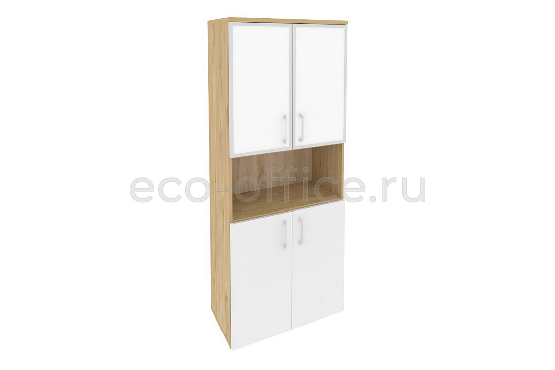 Шкаф высокий широкий ONIX O.ST-1.4 R white Тиквуд Светлый / Белый Бриллиант  стоимость