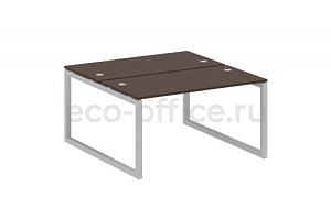 Рабочая станция METAL SYSTEM QUATTRO 5x5 50БО.РАС-СП-2.3 Венге Цаво / Серый металл фото