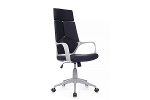 Кресло RV Chair IQ RV 8989 Серый пластик / Чёрная ткань фото