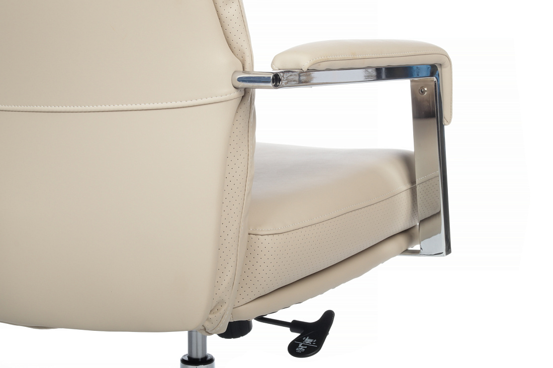 кресло rv chair leon-m b916 кремовая экокожа фото