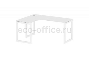 Стол криволинейный левый METAL SYSTEM QUATTRO 5x5 50БО.СА-4 Л Белый / Белый металл фото