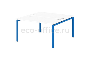 Стол-тандем на металлокаркасе 40*40 SENTIDA COLOR S-48 Голубика фото