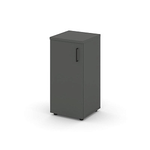 Шкаф низкий узкий STYLE PROJECT SN.STU-301(L) Антрацит/Черный Ручки фото